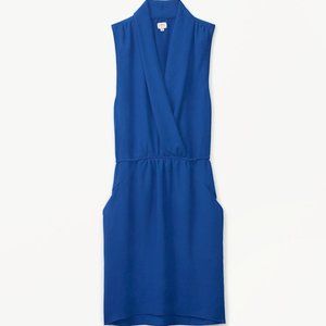 Aritzia Wilfred Sabine faux wrap, waist tie mini dress